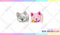 custom cute sub badges or emotes for twitch or kick streamers subscriber badges