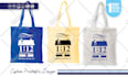 design canvas tote bag, paper bag, shopping bag