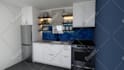 do custom 3d kitchen design with layout and rendering