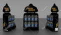 design creative 3d product display gondola and counter top
