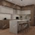 design 3d interior apartments living room bedroom kitchen cabinet bathroom