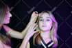do face retouching and high beauty skin