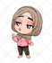 create a cute chibi anime couple illustration gifts