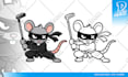 design unique cartoon character, mascot logo