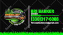 create landscape, cleaning, power washing, lawn care business card