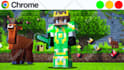 design a professional minecraft thumbnail for youtube