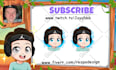 create custom cute chibi emotes for twitch, and discord