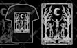 do brutal dark art illustration for band tshirt merchandise