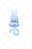 create a cute vector illustration robot design