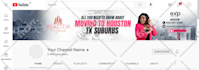 create real estate youtube channel banner design for realtor