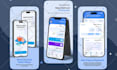 design eyes catching google play or IOS app store screenshots design in ui figma
