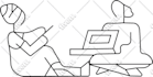 convert your image into detailed vector line art