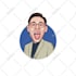 create big head vector portrait for avatar