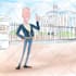 create professional editorial and political cartoon