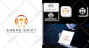do modern minimalist business logo design with copyrights