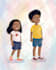 draw cute children book illustration for you