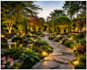 do exterior design, 3d rendering, facade, pool and backyard landscape design