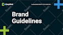 design tech startup company logo with brand style guide