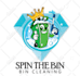 make unique trash bin cleaning business logo and flyer