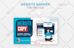 design professional web banners for website, slider