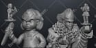 create 3d  model for 3d printing characters for board games