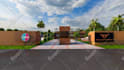 render 3d interior design for apartment, kitchen, and bathroom