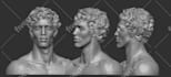 sculpt realistic 3d head, custom bust, and model for 3d printing