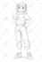 draw live 2d vtuber model, 2d vtuber model, live 2d rigging, vtuber model