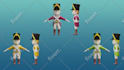 create stylized game ready 3d character for unity or unreal
