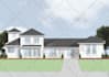 render real estate facade elevation