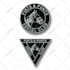 do vintage style enamel pin vector design