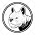 create a black and white line illustration design for your pet