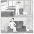create funny black and white cartoon comic drawing