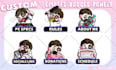 draw cute custom chibi twitch panels for you