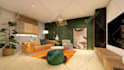 design scandinavian, minimalist interior and  realistic 3d