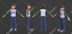 create stylized 3d character for your game or animation