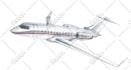 create aircraft illustrations from blueprints