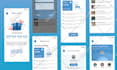 design modern mobile app UI UX and website UI UX in figma