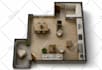 do 3d interior design for kitchen, bathroom, dining, bedroom, living room design