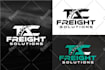 do logistics transport freight dispatching logo design