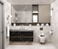 design modern kitchen, bathroom, office space design, 3d rendering, cad drafting