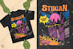 do amazing art retro horror, stoner, psychedelic