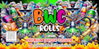 pre roll tube sticker design, round label
