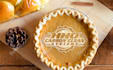 put your logo icon on a pie for thanksgiving