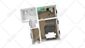 make 3d floor plan,2d floorplan,rendering