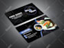 food restaurant business card, food menu, restaurant menu design