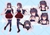 daw a character reference sheet in my style