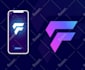 design startup tech, crypto, cyber security, technology and app logo