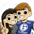 draw a cute cartoon caricature in the scott pilgrim style