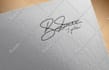 design handwritten, signature, scripted, cursive logo